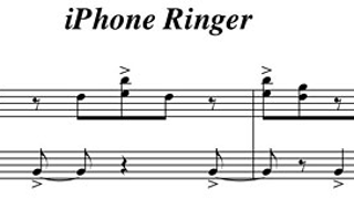 iPhone Ringtone Sheetmusic: Let Angelic Tinkling Remixes Begin